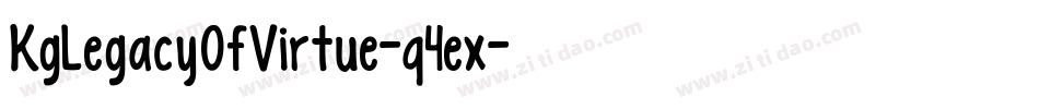 KgLegacyOfVirtue-q4ex字体转换