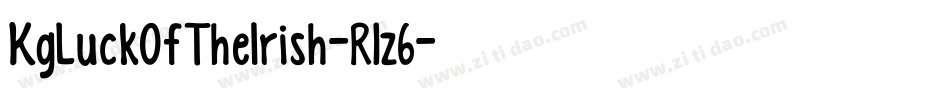 KgLuckOfTheIrish-R1z6字体转换