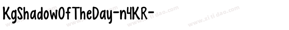 KgShadowOfTheDay-n4KR字体转换