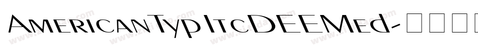 AmericanTypItcDEEMed字体转换