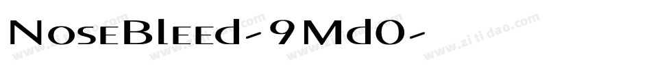 NoseBleed-9Md0字体转换