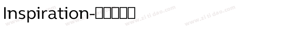 Inspiration字体转换