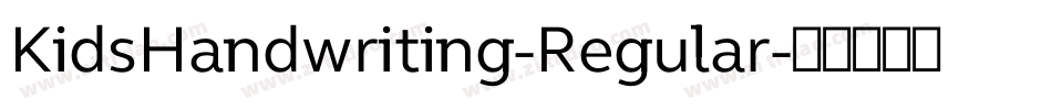 KidsHandwriting-Regular字体转换