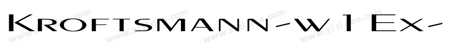 Kroftsmann-w1Ex字体转换