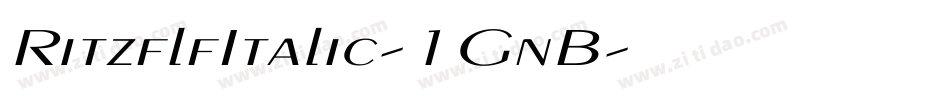 RitzflfItalic-1GnB字体转换