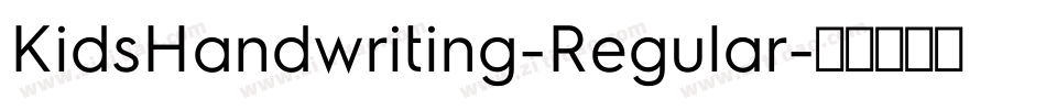 KidsHandwriting-Regular字体转换