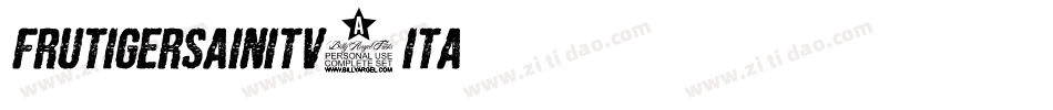 FrutigerSAINItv1Ita字体转换