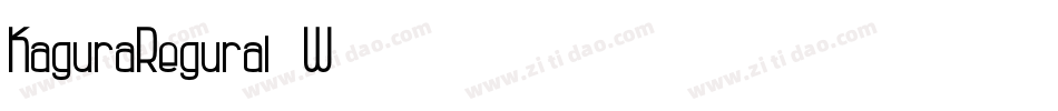 KaguraRegural-W679字体转换