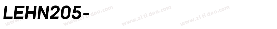 LEHN205字体转换