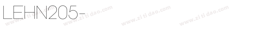 LEHN205字体转换