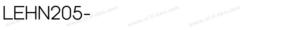 LEHN205字体转换