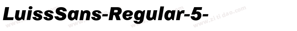 LuissSans-Regular-5字体转换