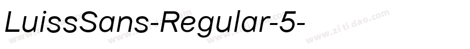 LuissSans-Regular-5字体转换