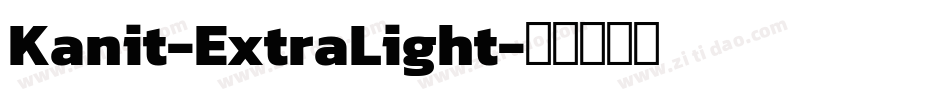 Kanit-ExtraLight字体转换