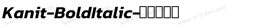 Kanit-BoldItalic字体转换