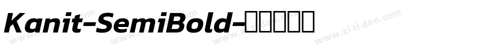 Kanit-SemiBold字体转换