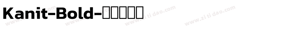 Kanit-Bold字体转换