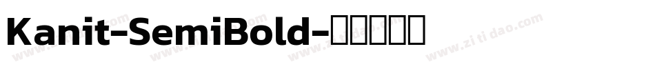 Kanit-SemiBold字体转换