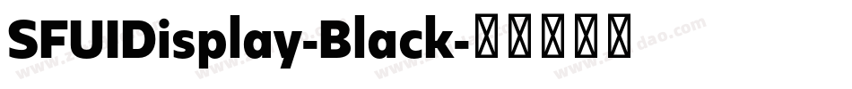 SFUIDisplay-Black字体转换
