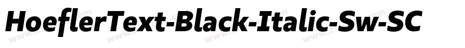 HoeflerText-Black-Italic-Sw-SC字体转换