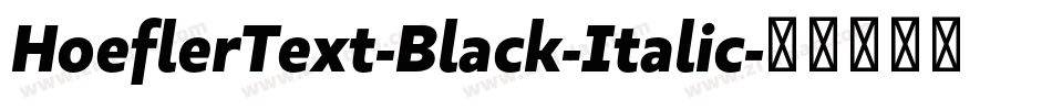 HoeflerText-Black-Italic字体转换