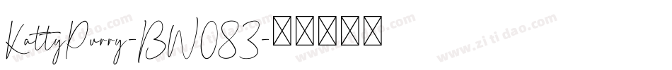 KattyPurry-BW083字体转换