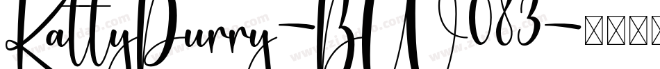 KattyPurry-BW083字体转换