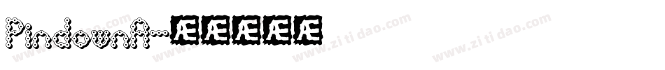 PindownA字体转换