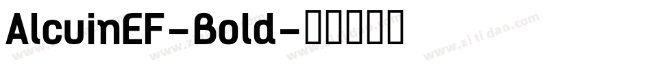AlcuinEF-Bold字体转换