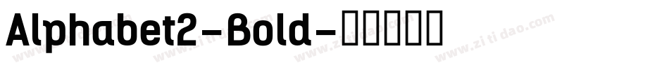 Alphabet2-Bold字体转换