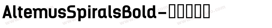 AltemusSpiralsBold字体转换