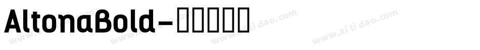 AltonaBold字体转换