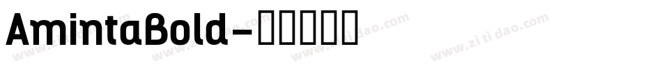 AmintaBold字体转换