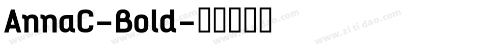 AnnaC-Bold字体转换
