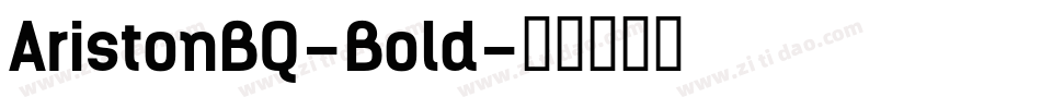 AristonBQ-Bold字体转换