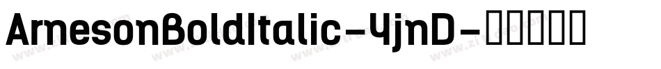 ArnesonBoldItalic-4jnD字体转换