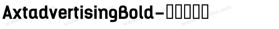 AxtadvertisingBold字体转换