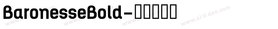 BaronesseBold字体转换