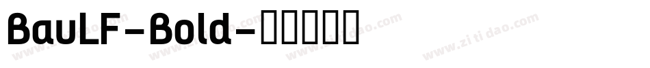 BauLF-Bold字体转换