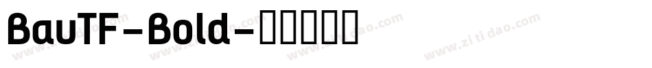 BauTF-Bold字体转换