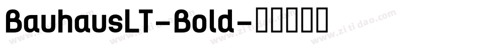 BauhausLT-Bold字体转换