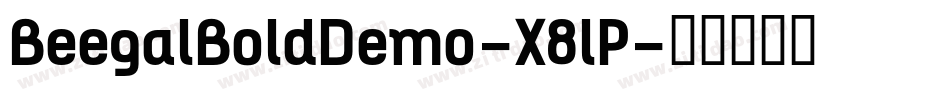 BeegalBoldDemo-X8lP字体转换