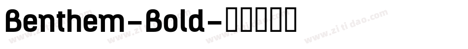 Benthem-Bold字体转换