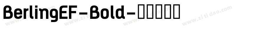 BerlingEF-Bold字体转换