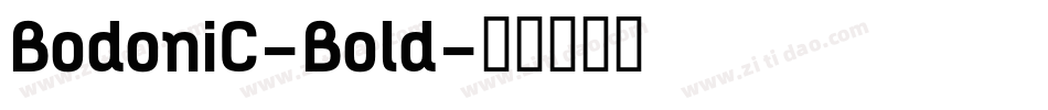 BodoniC-Bold字体转换
