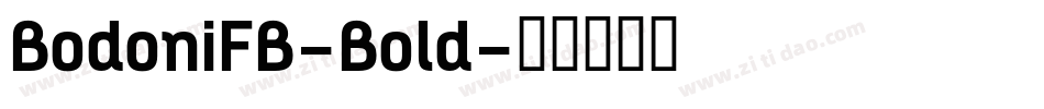 BodoniFB-Bold字体转换