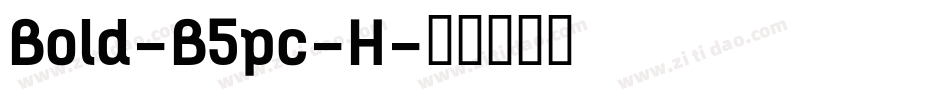Bold-B5pc-H字体转换