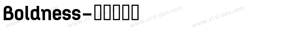 Boldness字体转换