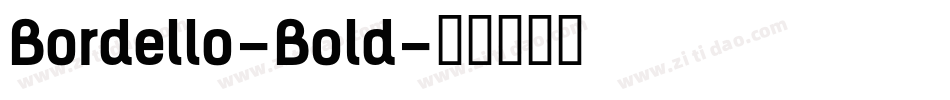 Bordello-Bold字体转换