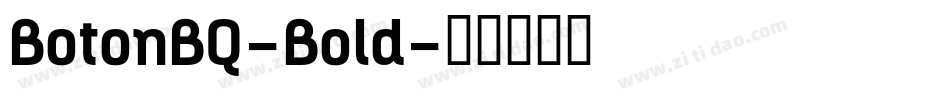 BotonBQ-Bold字体转换
